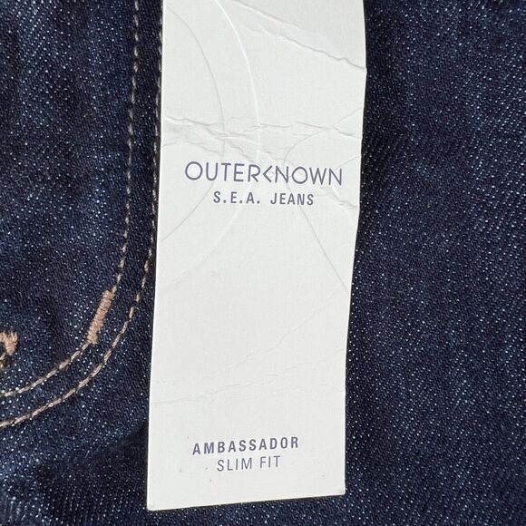 Outerknown Ambassador Slim Fit Jeans Men’s 28x32 Selvedge Denim Dark Wash Pants‎ - Picture 3 of 16